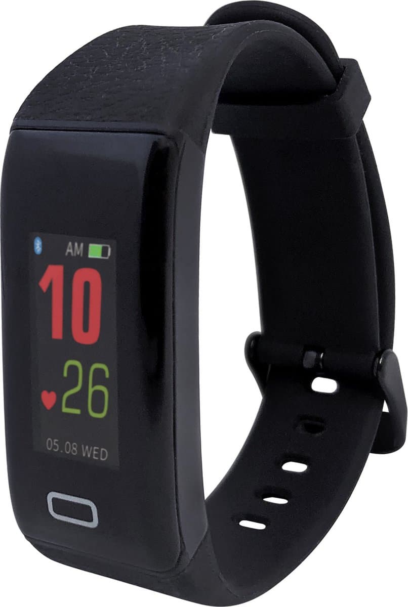 AT3 Activity Tracker - Stappenteller & Hartslagmeter - Met Slaapmonitor & Notificaties - Magnetisch Opladen - Ultra Lichtgewicht (24g) - Zwart — afbeelding 1