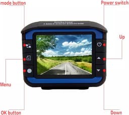 TechU™ Dashcam Camera – M08 – 2” Scherm – Dashboardcamera – Full HD 1080P – Wifi – 150° Wijdhoeklens – Parkeermonitor – Looprecording – Bewegingssensor – G-sensor – Nachtvisie - voor auto — thumbnail 3