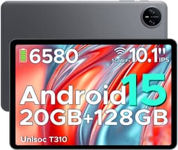 DOOGEE Tab A9 Pro -Tablet-Android 15- 10,1 inch HD IPS -24GB ROM+128GB ROM（2TB TF）-BT5.0-6580mAh/18W-Dubbele luidsprekers-Face ID-5G Wi-Fi-A GPS-GPS-Grijs — thumbnail 1