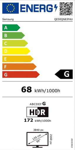 Samsung QE50QN83F - 50 inch - 4K Neo QLED - 2025 - Smart TV — thumbnail 2