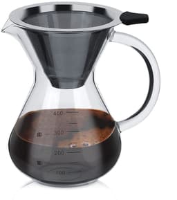 Koffiezetapparaat voor Overgieten met Roestvrijstalen Filter en 400ml Capaciteit voor Perfecte Koffie — thumbnail 1