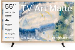 CREATE - QLED 4K 55" Smart TV met antireflectiescherm en kunstgalerij, Licht hout - TV ART MATTE — thumbnail 1
