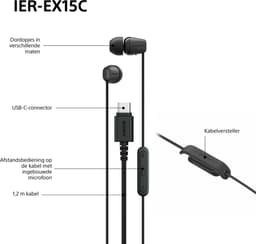 Sony IER-EX15C – In-ear USB-C oordopjes met microfoon - Roze — thumbnail 2