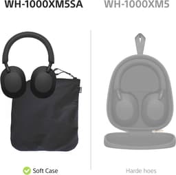 SONY WH-1000XM5SA Soft Case Edition Over-ear Draadloze hoofdtelefoon met Noise-cancelling Zwart — thumbnail 2