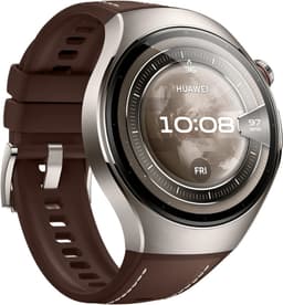 HUAWEI WATCH 5 46 mm Donkerbruin / Composietband / Titanium van ruimtevaartkwaliteit / X-TAP / eSIM-bellen / GPS / ECG / Bluetooth 5.2 / Smartwatch / Compatibel met iOS en Android — thumbnail 2
