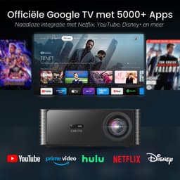 Chesto Google TV Full HD Beamer – 20.000 Lumen - 4K Ondersteuning - Autofocus - Streamen vanaf je telefoon met wifi — thumbnail 2