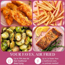 Roze Airfryer voor Gezond Koken met Digitale Touchscreen — thumbnail 5
