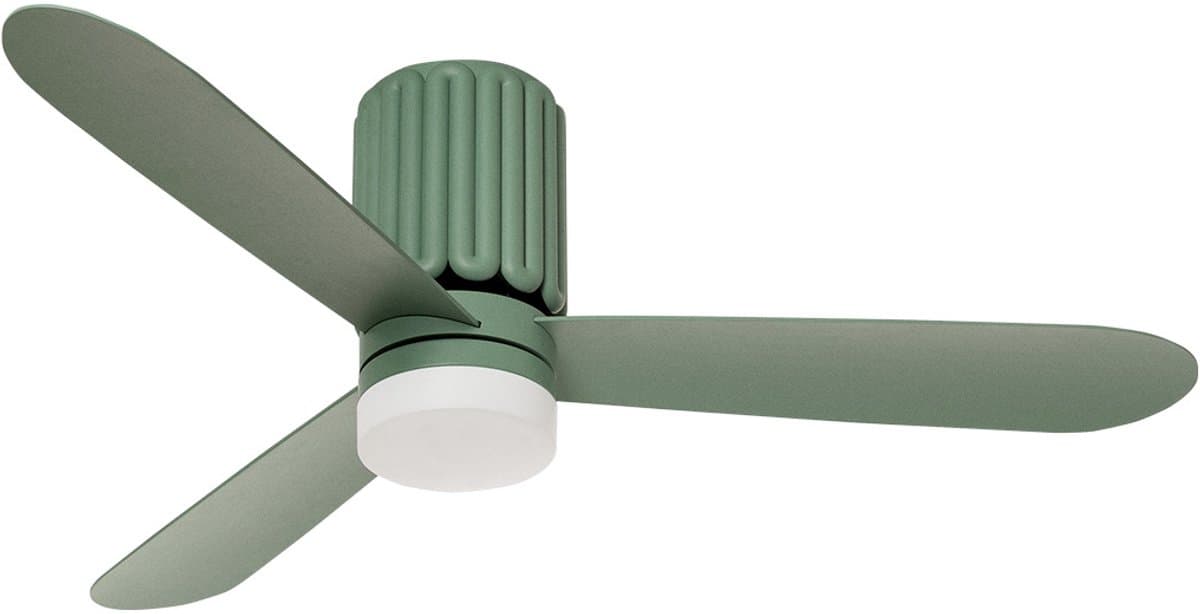 CREATE - Stille plafondventilator 40W Ø132 cm met LED-verlichting - Sage - WIND CALM SCULPT — afbeelding 1