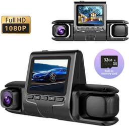 4-kanaals 360° dashcam HD 1080P 4-lens rijrecorder met 32GB geheugenkaart — thumbnail 1