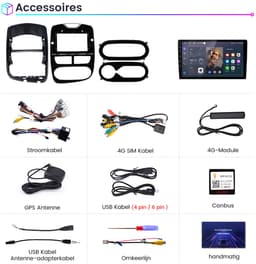 Awesafe 8-Core 4+64GB Autoradio Geschikt voor Renault Clio 4 2012-2016 - Draadloze Carplay Android Auto - Touchscreen - GPS Navigatie 4G WiFi Mirror Link FM RDS 32EQ DSP SWC - Bluetooth Radio - 2012 2013 2014 2015 2016 — thumbnail 5