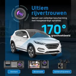 Lexium Dashcam - Daschcams - Auto - Camera - Vooruit - Achteruit - Video - Autobeveiliging - Parkeerbeveiliging - Recording - Dag en Nacht - Schadepreventie — thumbnail 4