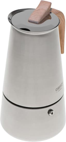 Camry CR 4424 RVS Moka Pot – 9 Kops Espresso Percolator – Geschikt voor Inductie, Gas, Keramisch & Halogeen – 450ml – Veiligheidsventiel – Vaatwasserbestendig — thumbnail 2