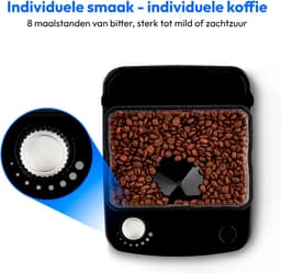 MEDION koffiezetapparaat met maler en glazen kan (1,5 liter, max. 12 kopjes, 8 maalinstellingen, max. 1050 watt, 24-uurs timer, LED-display, druppelstop, permanent filter, MD19899) — thumbnail 3