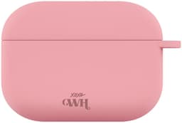 xoxo Wildhearts siliconen hoesje geschikt voor AirPods Pro (2) - Silicone Case (Roze) - Beschermhoes met clip - Optimale bescherming - Roze — thumbnail 1