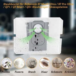 10 stuks stofzakken voor Xiaomi Roborock S7 Max Ultra / S7 Pro Ultra / Q7+ / Q7 Max+ / Q5+ robotstofzuigerstation- 3L grote capaciteit wegwerpvervangingszak- filterborstel — thumbnail 4