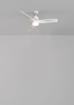 CREATE - Plafondventilator 40W silent 100% hout - Wit - Ø112cm - Met licht - Afstandsbediening - WIND STYLANCE — thumbnail 3