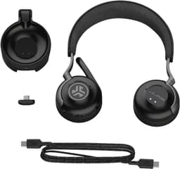 JLab Epic Work Headset met Microfoon - Bluetooth Dongle - Computer Headset Voor Laptop en PC - 90 uur Batterij - USB C - 2 in 1 Charging Dock - Draadloze Koptelefoon — thumbnail 4