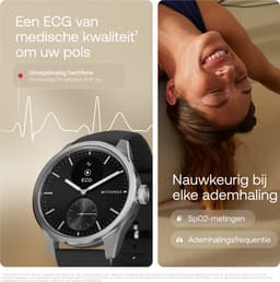 Withings ScanWatch 2 - 42 mm Hybride Smartwatch - ECG, AFib Detectie, SpO₂ Meter, Hartslagmeter, Slaaptracker, Menstruatiecyclus Tracking, 24/7 Temperatuurmeting, 35 Dagen Batterij, Saffierglas, 5 ATM Waterdicht — thumbnail 2