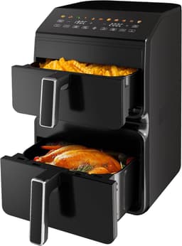 Fukstern Airfryer Compact – Enkel Mand – 9L Capaciteit – 2000W – Temperatuurregeling tot 200°C – 8 Kookprogramma’s – Zliver — thumbnail 1