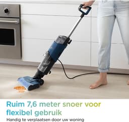 Shark HydroVac 3-in-1 Vloerreiniger met Snoer - Stofzuigen, Dweilen en Zelfreiniging - Steelstofzuiger met Dweilfunctie - Wet & Dry Dweilapparaat - WD100EU — thumbnail 4