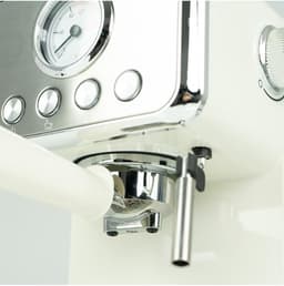 Jocca Espresso Coffee Maker 2709 – 1400 W – 15 bar – Manometer & melkopschuimer – Retro design – Crème — thumbnail 4