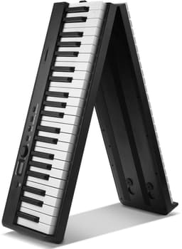 VEVOR 88 Toetsen Digitale Piano Elektrische Piano Opvouwbare Piano Bluetooth MIDI Zwart — thumbnail 3