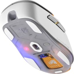 Glorious Gaming - draadloze gamingmuis Model D3 - Uitwisselbaar InfinitePlay-batterijsysteem, 8k polling, 130M click optische schakelaars, licht gewicht van 69 g, 30K DPI optische sensor, RGB - Wit — thumbnail 4