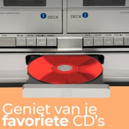 Denver Retro Platenspeler met Speakers - DAB Radio CD Speler - Dubbele Cassette - FM Radio - Hout - MRD166 — thumbnail 4