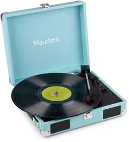 Platenspeler met speakers - Audizio RP111BL - Retro platenspeler - LP speler - Model 2025 - Blauw — thumbnail 1