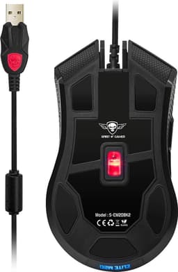 Spirit of Gamer ELITE-M20 Bedrade Gaming Muis - Professionele Optische Sensor met RGB-verlichting en Programmeerbare Knoppen - Rechtshandig — thumbnail 2