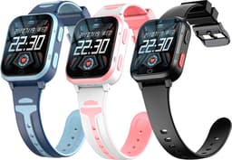 GPSHorlogeKids© - GPS horloge kind - smartwatch kinderen - WhatsApp - 4G videobellen - spatwaterdicht - SOS alarm - SMS - incl. SIM - Yoda Blauw — thumbnail 4