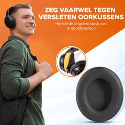 Oorkussens geschikt voor Beats By Dr. Dre Studio 2.0/3.0 wireless - Koptelefoon oorkussens voor Beats Studio antraciet — thumbnail 4