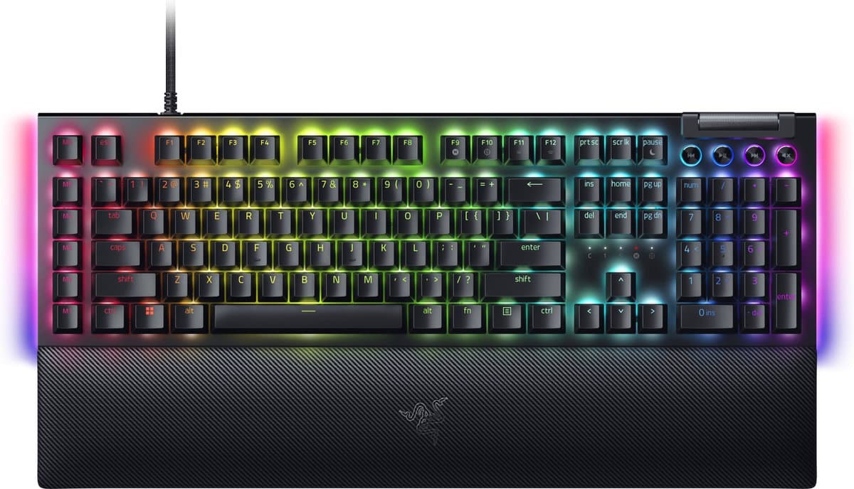 Razer BlackWidow V4 - Mechanisch Gaming Toetsenbord - Yellow Switch - RGB - 6 Macrotoetsen - Qwerty — afbeelding 1