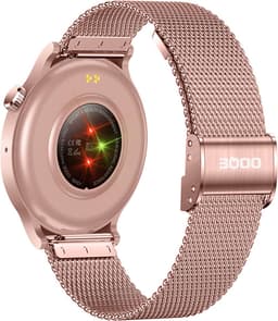 OOQE WATCH CS PRO - Smartwatch Heren en Dames | Geschikt voor iOS en Android | HD | Notificaties | Gezondheidsanalyse | Sportanalyse | GPS Koppeling | Bellen | Muziek/Audio Luisteren | Spelletjes | Ergonomisch | Nederlandstalig | Rosé Goud — thumbnail 2