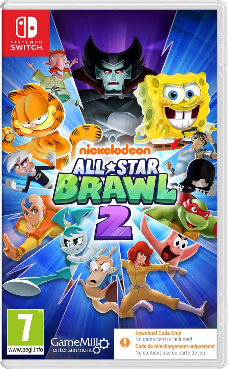 Nickelodeon All-Star Brawl 2 - Switch (Code in a Box) — afbeelding 1