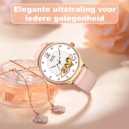 Fance Dames Smartwatch - Rosé Goud - Smartwatch Dames - HD Touchscreen - Horloge - Stappenteller horloge - Bloeddrukmeter - Saturatiemeter — thumbnail 5