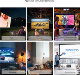 Projectie 1920*1080P Full HD LED Beamer WIFI Bluetooth afstandsbediening-projectie — thumbnail 3