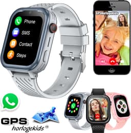 GPSHorlogeKids© - GPS horloge kind - smartwatch kinderen - WhatsApp - 4G videobellen - spatwaterdicht - SOS alarm - SMS - incl SIM - Turn Grijs — thumbnail 1