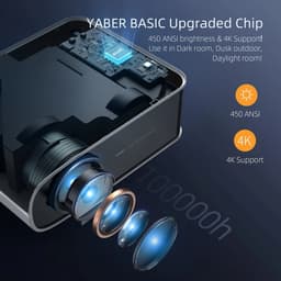 Empire's Product 4K Projector Met Wifi 6 - Mini Beamer - Bluetooth 5.0 - IOS & Android - Home Video Projector — thumbnail 4