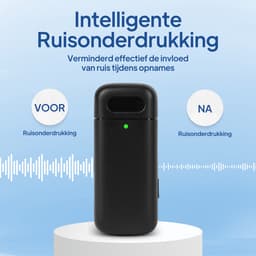 Techard Draadloze Microfoon 2 stuks met Oplaadcase Dasspeld Microfoon Lavalier Microfoon Draadloos Microfoons 2026 Model - Inclusief Windkapjes en Adapters — thumbnail 3