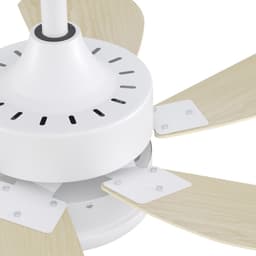 NETTLIFE Plafondventilator Met Verlichting - E27 - houtkleur - 6 Bladen Ventilator - met Afstandsbediening - 75cm - Timing Plafondlamp - Voor Woonkamer | Slaapkamer | Keuken | Eetkamer-excl. lichtbron — thumbnail 3