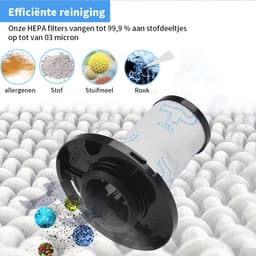 Replacements® Filters geschikt voor Rowenta - Tefal- ZR009007 - 4 stuks — thumbnail 5