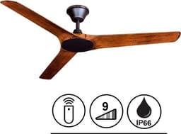 Plafondventilator Abyss Brons / Koa Ø 142cm IP66 incl. Remote — thumbnail 1