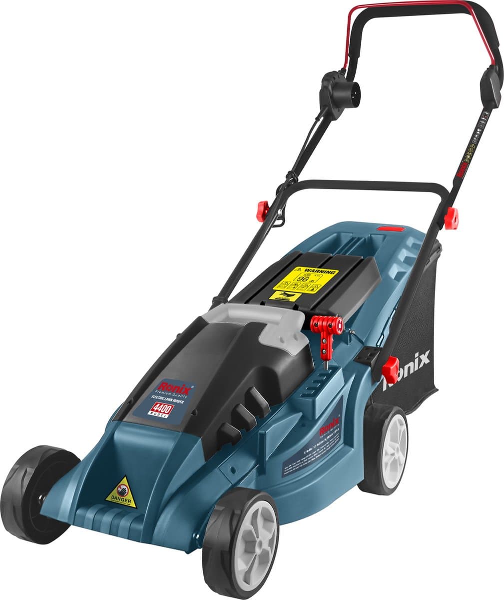 RONIX 1600W Elektrische Grasmaaier – 380mm Maaibreedte – 50L Opvangbak — afbeelding 1