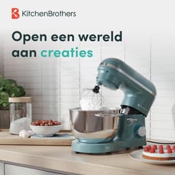 KitchenBrothers 2000W Keukenmachine - Keukenrobot - 6,2L - Mixer met Mengkom - Keukenmixer - BPA-vrij - Pastel Groen — thumbnail 2