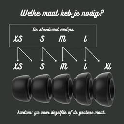 Foam eartips geschikt voor Airpods Pro (2) - zwart - 6× Medium - zachte memory foam opzet oortjes - foamigo® — thumbnail 3