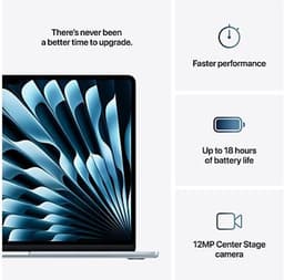 APPLE MacBook Air 15 inch - M4 - 16 GB - 256 GB - Sky Blue — thumbnail 5