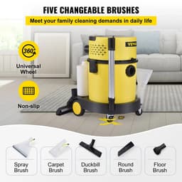 Jurrys Nat en Droog Stofzuiger - Huishouden - Bouw - Auto - Sproeifunctie - Draagbaar - 4 in 1 - 1399W - 20L tank - 220V — thumbnail 2