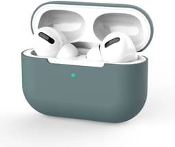 AirPods Hoesje geschikt voor Apple AirPods 4 – Legergroen - Siliconen Beschermende Case — thumbnail 1