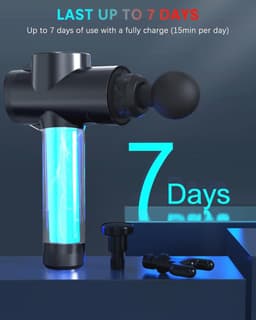 Handheld Spiermassagepistool - Diepe Weefsel Massage met 32 Snelheden en 6 Koppen voor Pijnverlichting — thumbnail 4